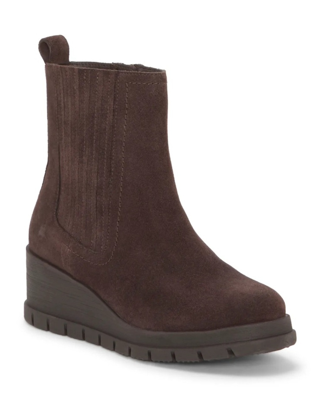 Lucky Brand Women's Sondruh Gore Wedge Booties- Size 8M